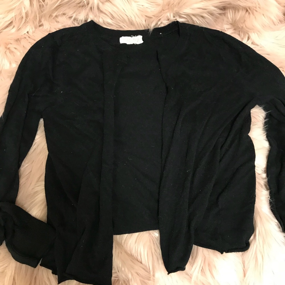 Worn black cover up